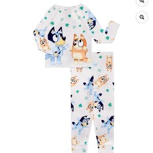 Bluey St. Patrick Day pajama set size 4T